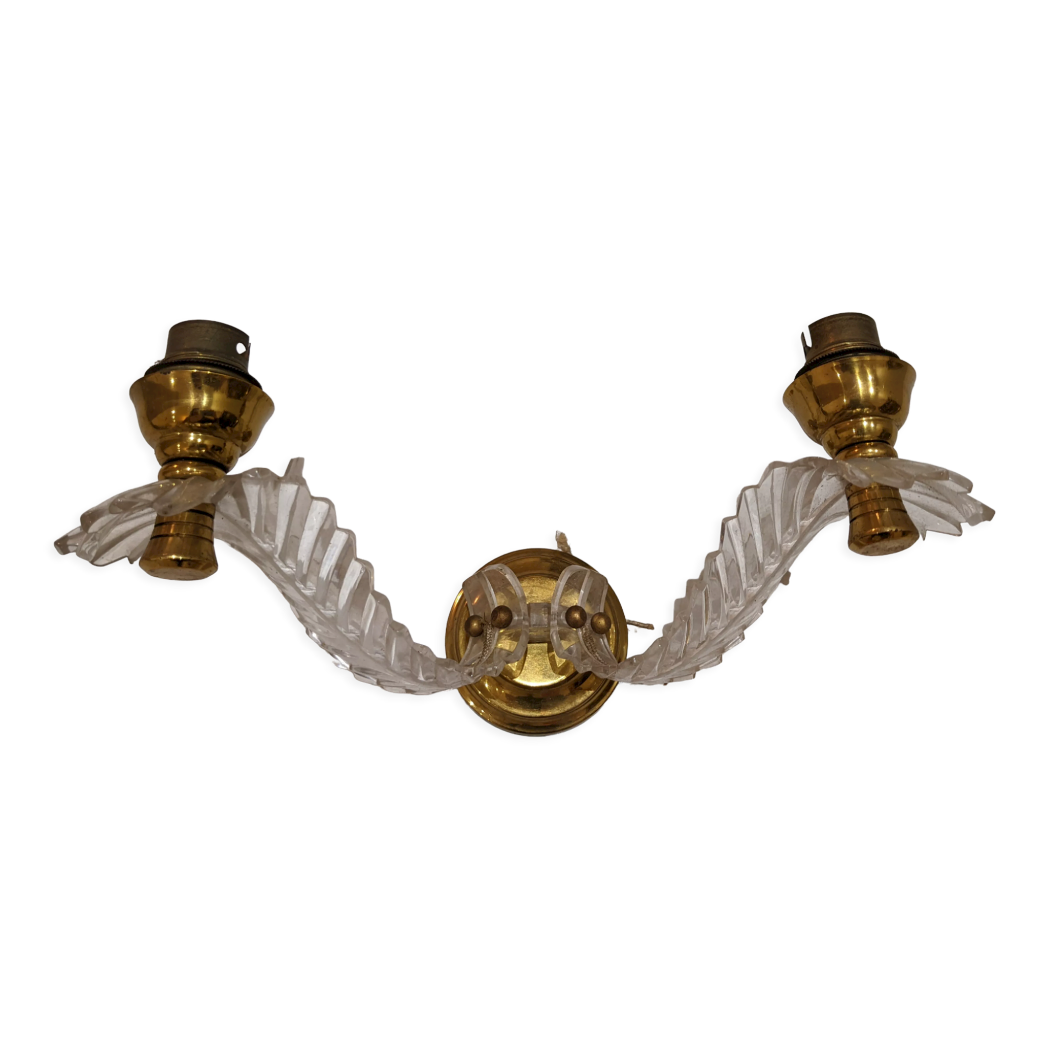 Vintage brass wall light