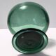 Hand Blown Green Glass Centerpiece / Bowl, Made in Empoli, Italy