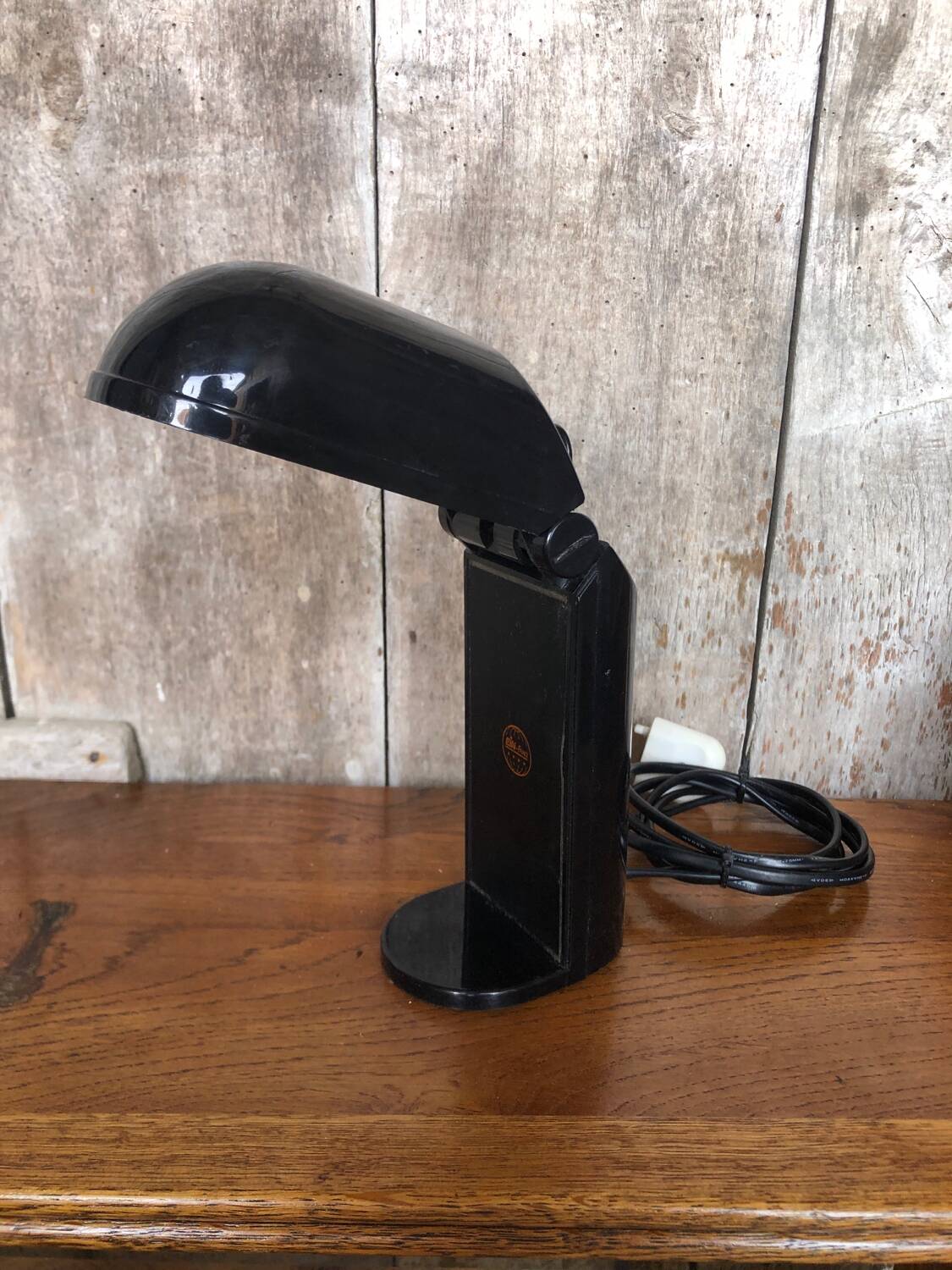 Old BAMBINA Designer Lamp from Fase 80's Ein France Black Vintage