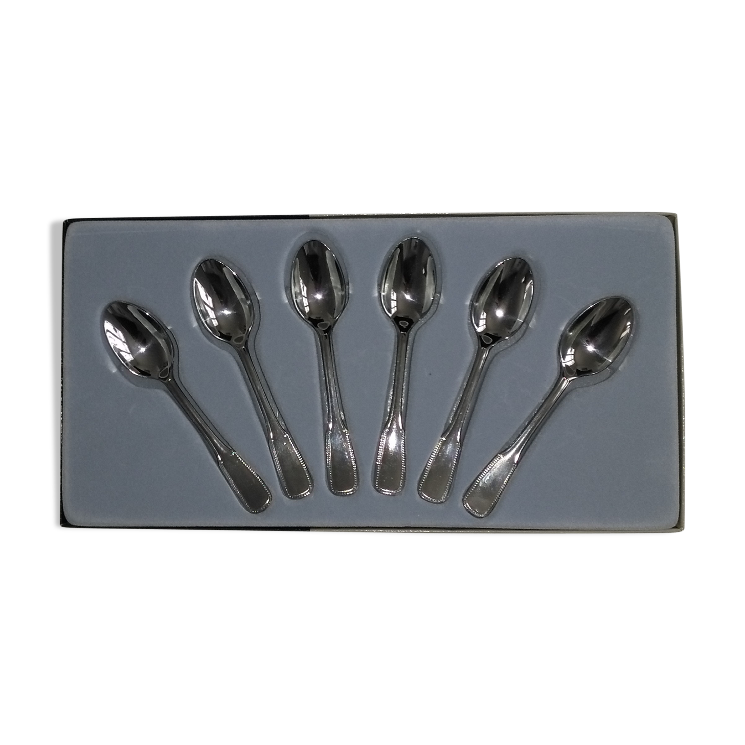 6 guy Degrenne stainless steel mocha spoons