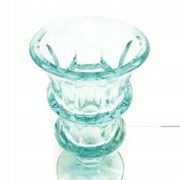 Vase Art Déco, en verre, Pologne, années 1930