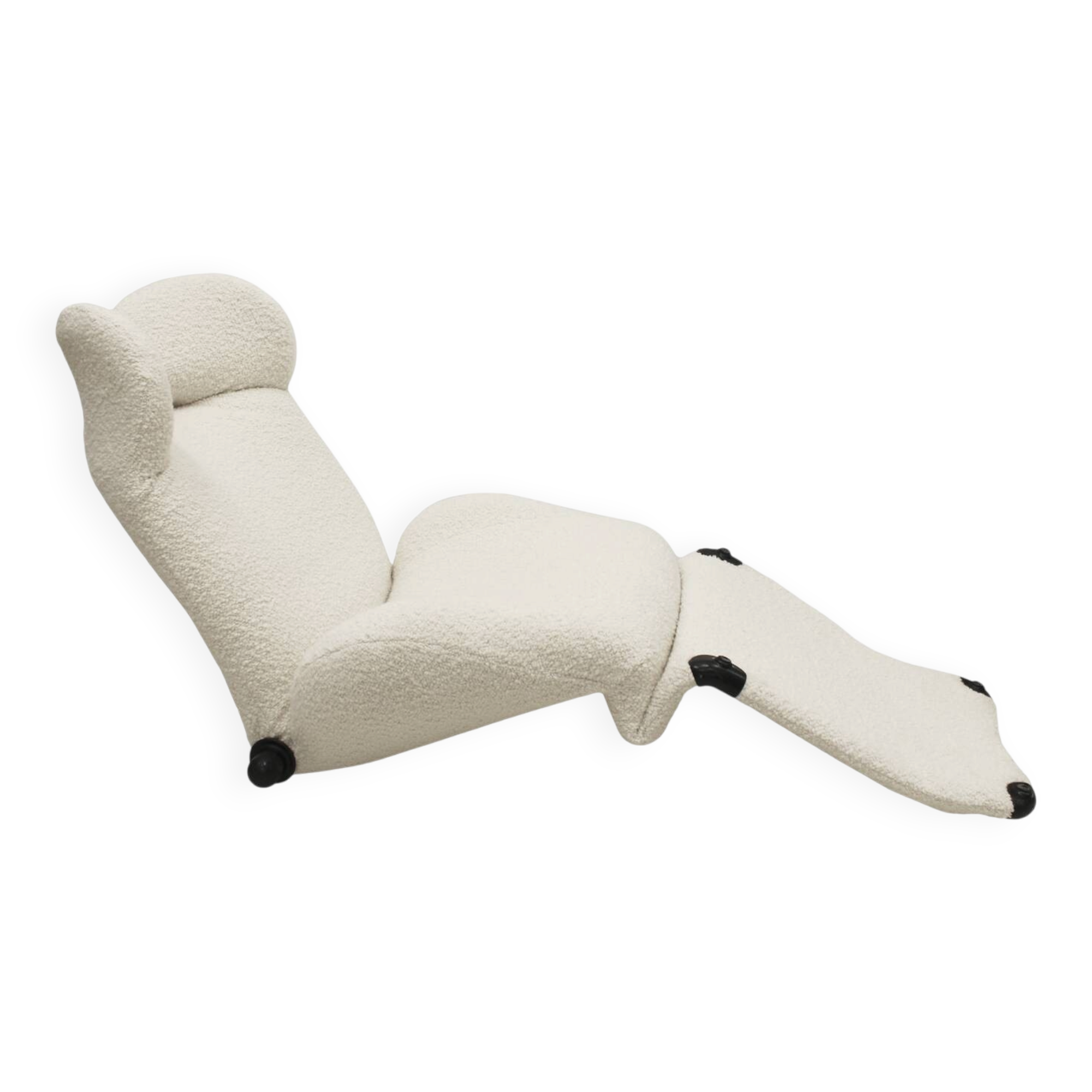 Wink White Armchair Designed by Toshiyuki Kita for Cassina, 1980s