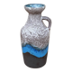 Ceramic vase with handle, fat lava, Strehla Keramik, Germany, 1970s.