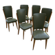 Green Skaï chair from the 1930s