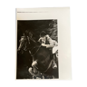 Photograph black and white silver print circa 1970 riding competition