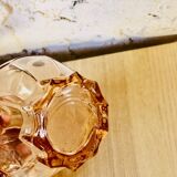 Vintage pink glass liqueur set