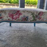 Louis XV style armchair and footstool