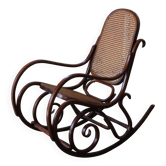 Vintage Thonet rocking chair, 1970s.