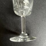 6 verres anciens à  porto en cristal taillé