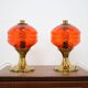 Pair of Design Glass Table Lamps, 1960s