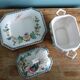 Sugar or mustard bowl Anfora Agueda hand painted ceramic Portugal