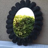 Mirror wrought iron old oval 92 cm x 72 cm