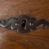 Rustic wooden secretary with 19th century flap