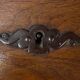 Rustic wooden secretary with 19th century flap