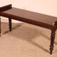 Regency period mahogany hall bench from the early 19th century.