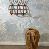 Bamboo umbrella stand attributed to Franco Albini for Bonacina, Italy, 1950s.