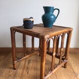 Bedside rattan table