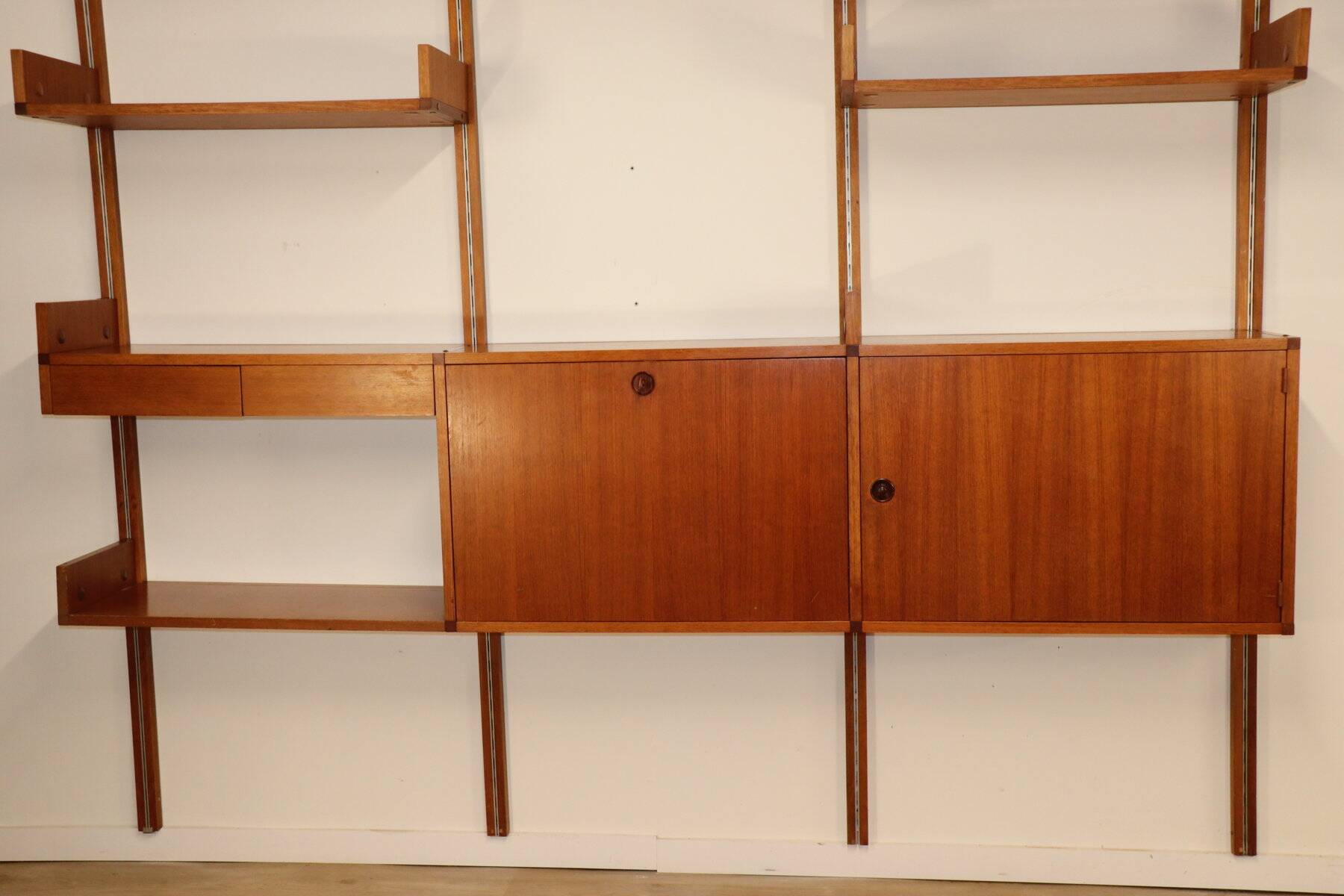 Modular wall bookcase, Minvielle edition by ARP – 1960