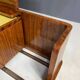 Art Deco vanity with stool, walnut, Czechoslovakia, 1930s