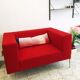 Red sofa Allen MDF Italia by Bruno FATTORINI 1998