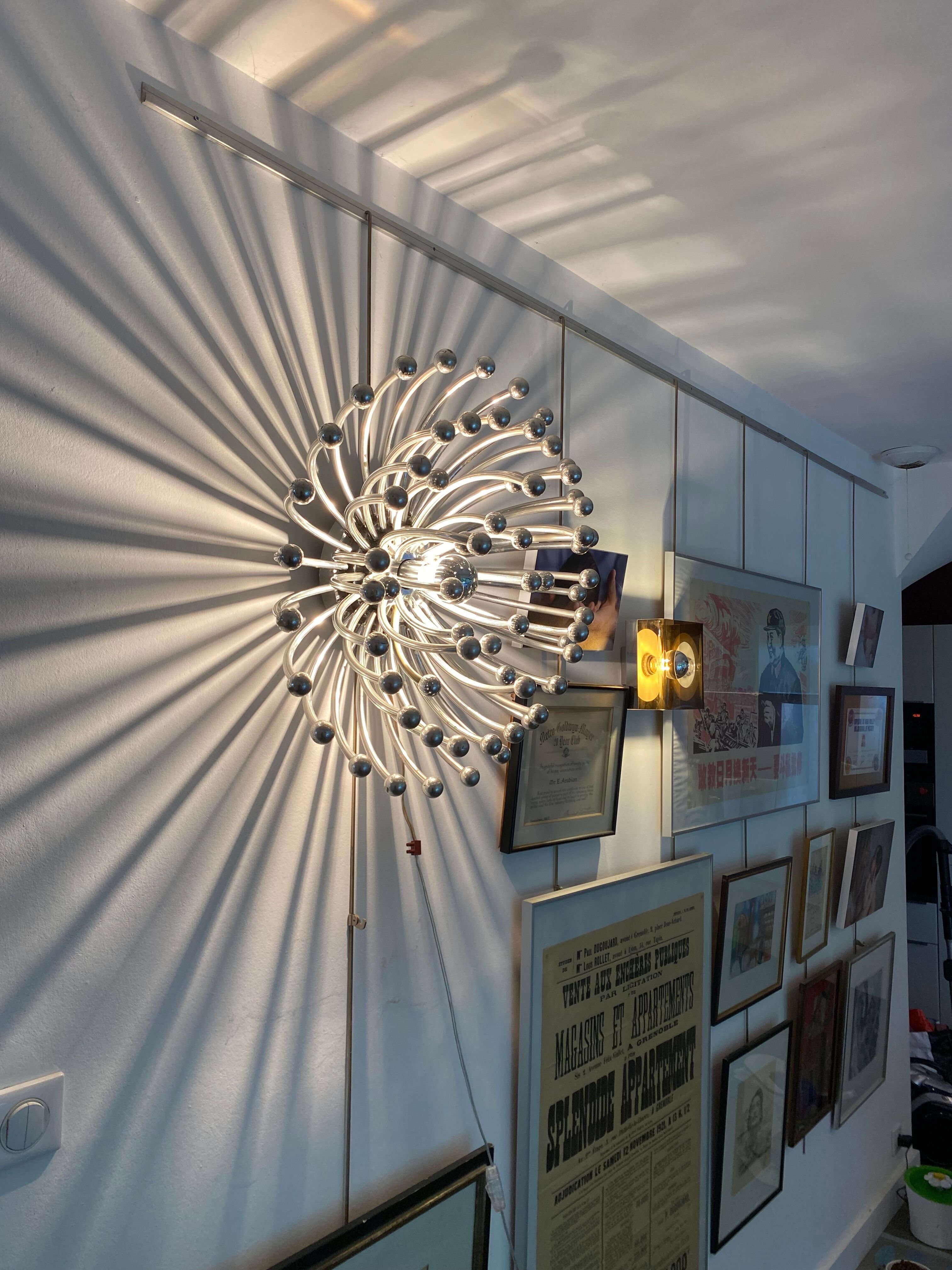 Pistillo wall lamp from the Tetrach studio for Valenti Luce, Italy 1969