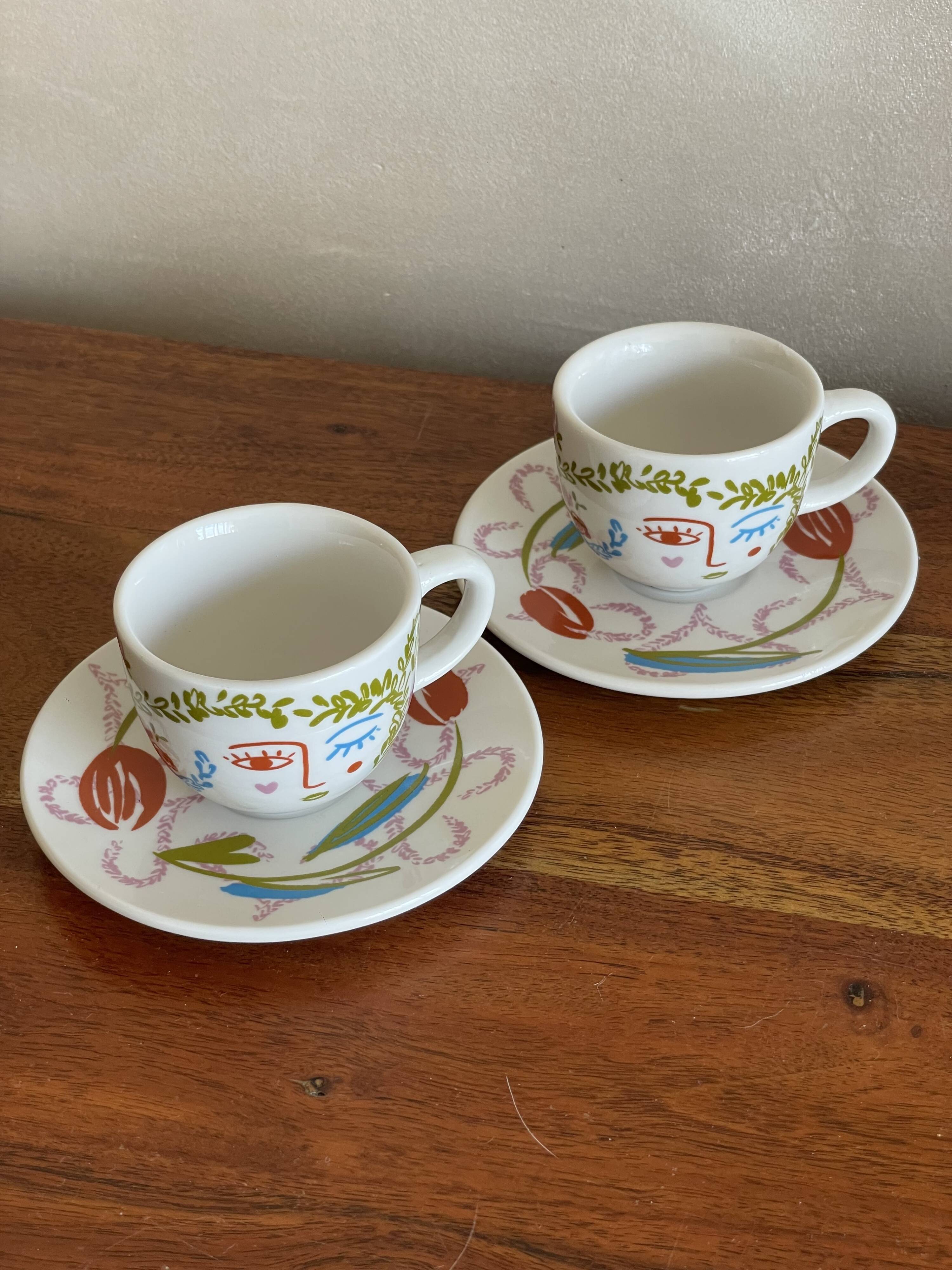 Duo de tasses Picasso Fragonard