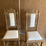 Ensemble de 2 chaises en bois