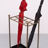 Rectangular Brass And Cast Iron Umbrella Stand. French. Circa 1900