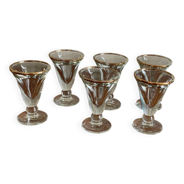 6 bistro glasses