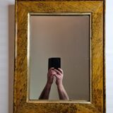 Old rectangular mirror, patinated, 1900, 55 cm