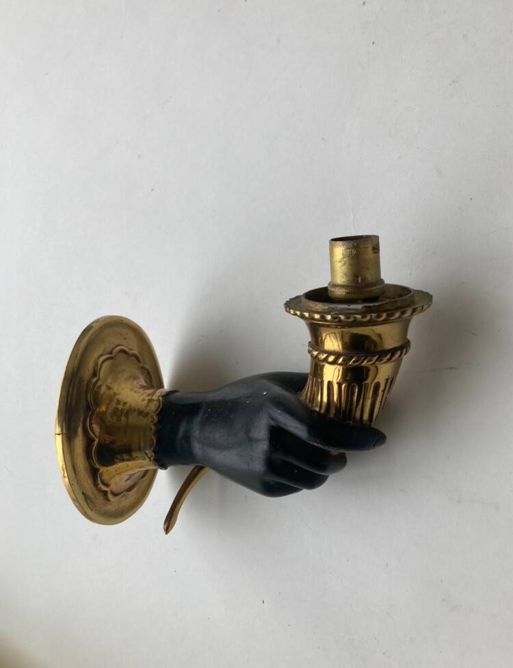 Arbus Main wall light in solid bronze 1940