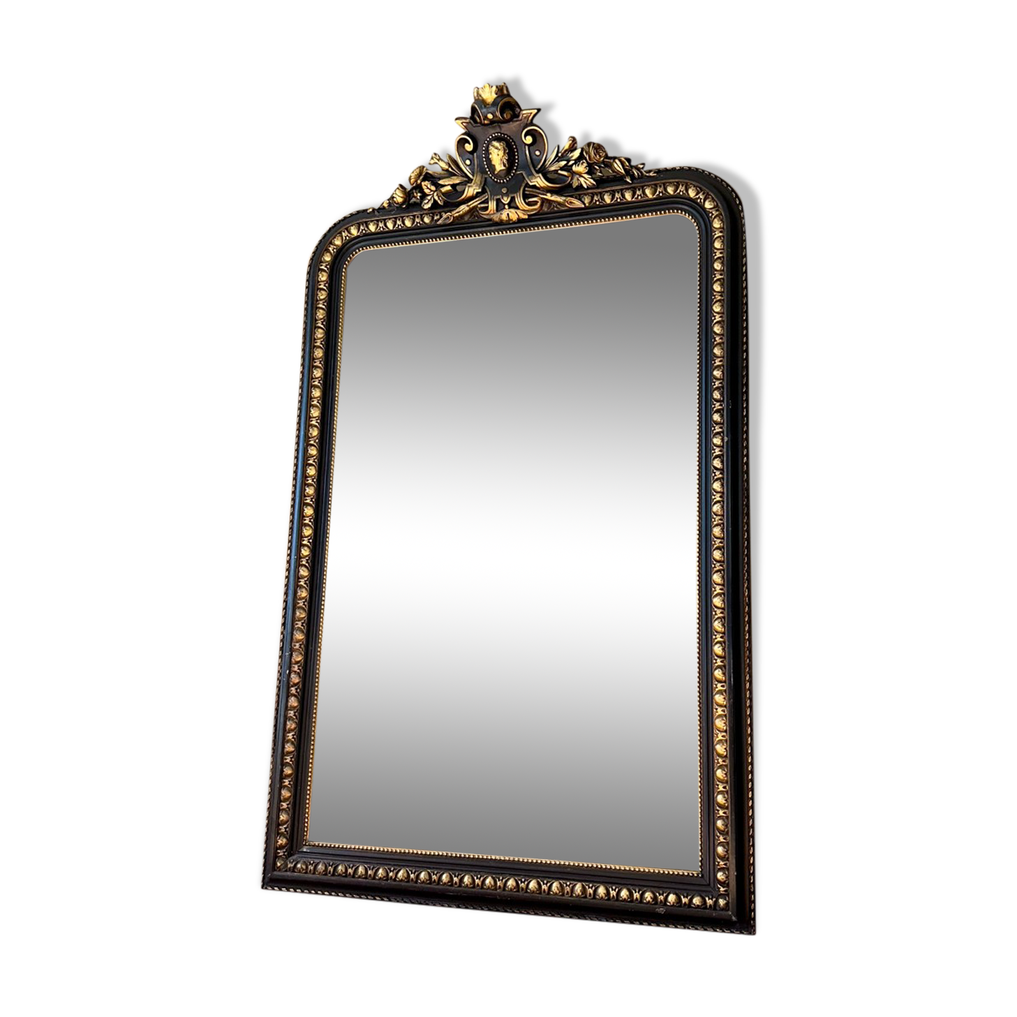 Old Louis-Philippe mirror with pediment