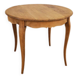 Round wooden table
