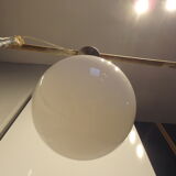 Art deco globe opaline hanging lamp