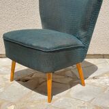 Midnight blue vintage cocktail chair