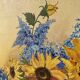 Peinture nature morte à l’huile tournesol