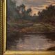 Louis Marius Gueit 1877-1956 The Dawn in the Landes signed Hsp 42 x 53cm