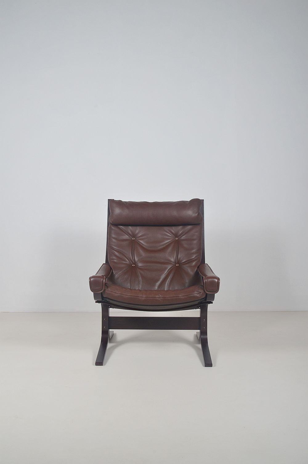 Norwegian lounge chair with ottoman designed by Ingmar Relling, 1960s