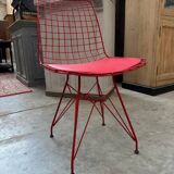 Suite of 10 metal chairs