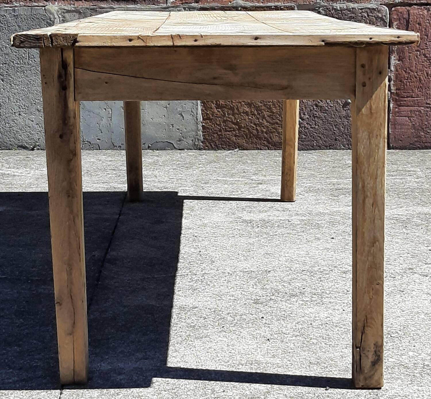 Large farmhouse table. (238 x 77cm.)