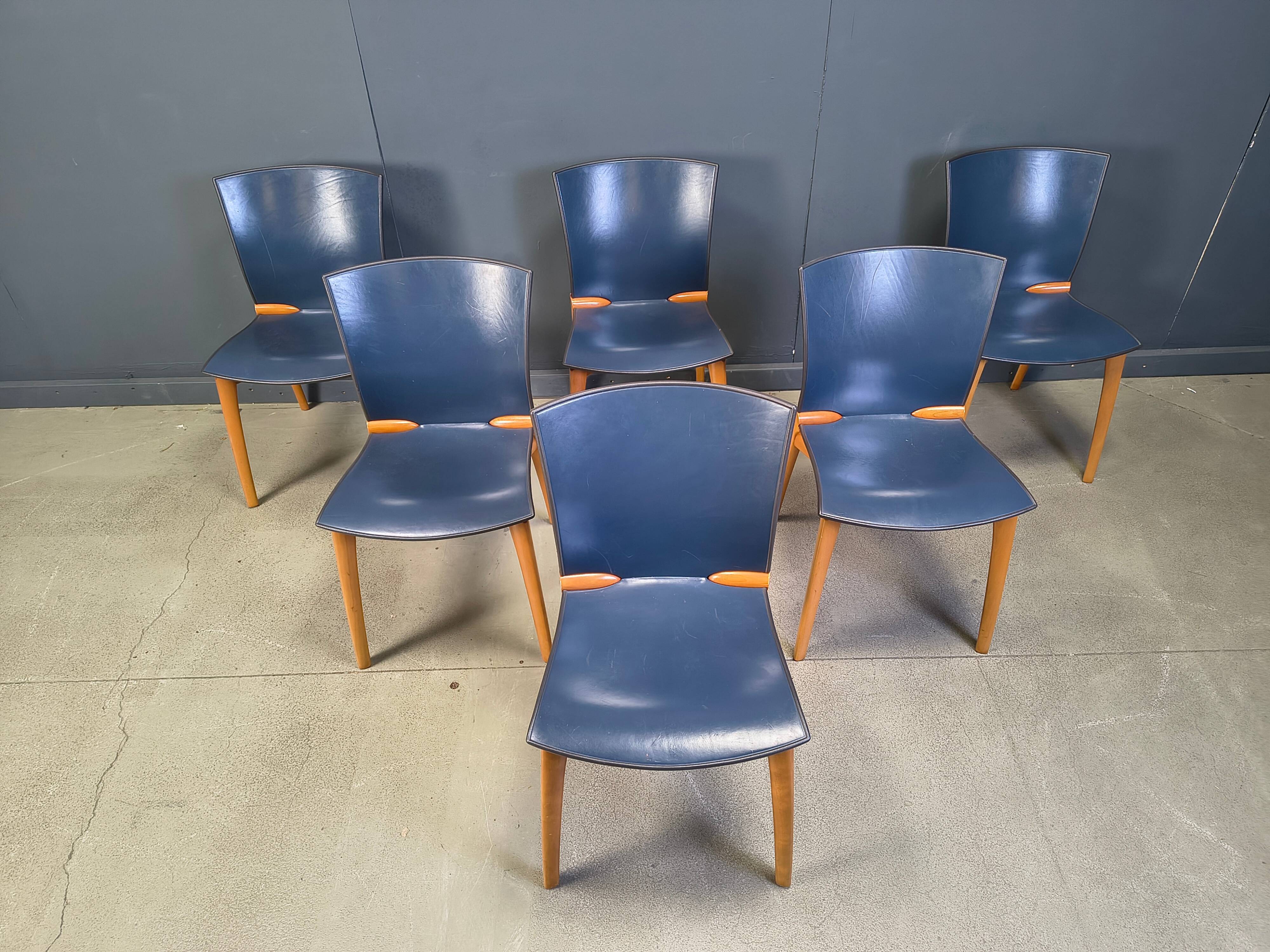 Cos S-12 chairs by Josep Llusca for Cassina, 1994s - set of 6