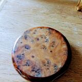 Artisanal ashtray in solid olive tree