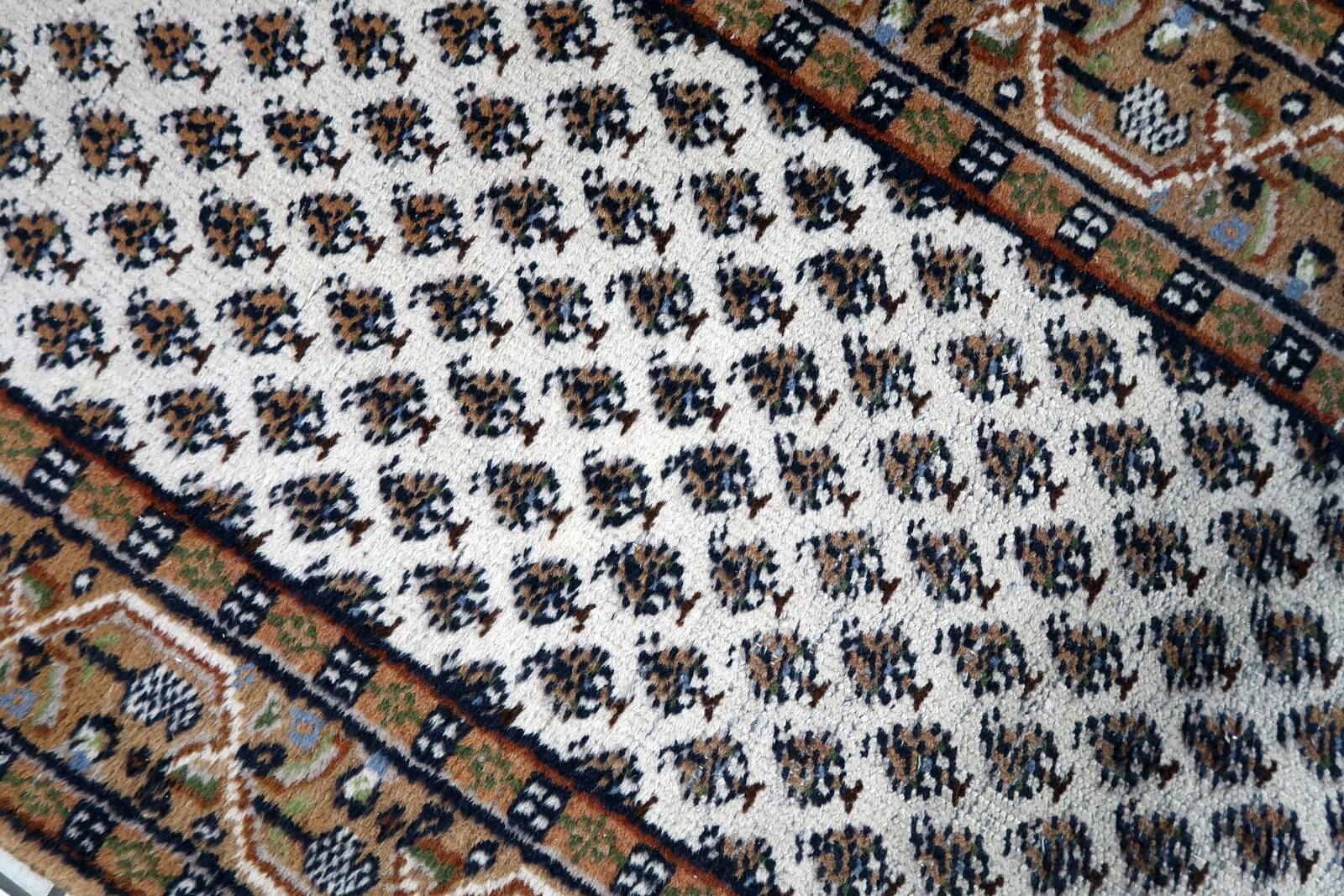 Tapis indien Seraband en laine fait main, années 1970