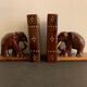 Pair of greenhouses books elephants in teak, 1970