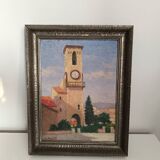 Landscape painting representing the south of France signed M. André