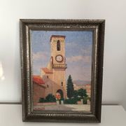 Landscape painting representing the south of France signed M. André