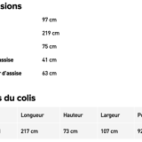POSADA sofa 3 places HABITAT fabric Bellagio - Lagoon Green