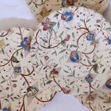 Set of 4 old polychrome plates