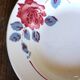 6 mismatched pink deep plates Digoin Badonviller Art Deco