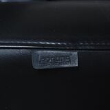 Vintage black leather sofa from Lavalina